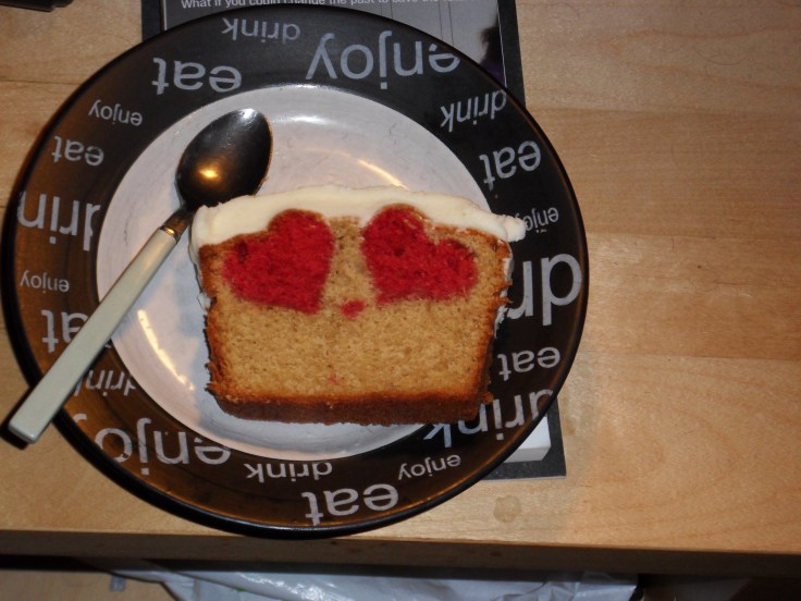 Love heart cake